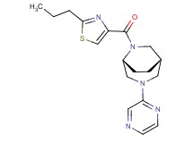 (1S*,5R*)-6-[(2-propyl-1,3-thiazol-4-yl)carbonyl]-3-(2-pyrazinyl)-3,6-diazabicyclo[3.2.2]nonane