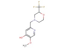 5-methoxy-2-{[2-(trifluoromethyl)morpholin-4-yl]methyl}pyridin-4-ol