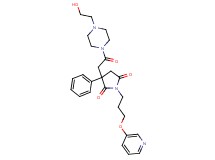 3-{2-[4-(2-hydroxyethyl)-1-piperazinyl]-2-oxoethyl}-3-phenyl-1-[3-(3-pyridinyloxy)propyl]-2,5-pyrrolidinedione