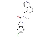 5-chloro-N-(5-isoquinolinylmethyl)-N-methyl-2-indolinecarboxamide