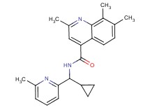 N-[cyclopropyl(6-methyl-2-pyridinyl)methyl]-2,7,8-trimethyl-4-quinolinecarboxamide