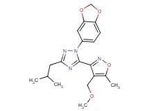 1-(1,3-benzodioxol-5-yl)-3-isobutyl-5-[4-(methoxymethyl)-5-methylisoxazol-3-yl]-1H-1,2,4-triazole
