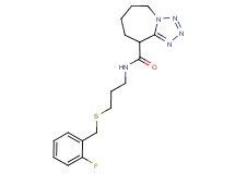 N-{3-[(2-fluorobenzyl)thio]propyl}-6,7,8,9-tetrahydro-5H-tetrazolo[1,5-a]azepine-9-carboxamide