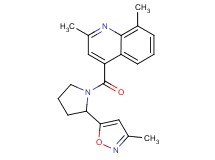 2,8-dimethyl-4-{[2-(3-methyl-5-isoxazolyl)-1-pyrrolidinyl]carbonyl}quinoline