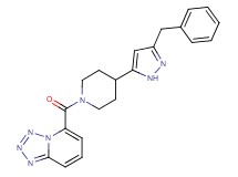 5-{[4-(3-benzyl-1H-pyrazol-5-yl)piperidin-1-yl]carbonyl}tetrazolo[1,5-a]pyridine