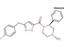 (2S)-1-{[3-(4-fluorobenzyl)-5-isoxazolyl]carbonyl}-4-methyl-2-phenylpiperazine