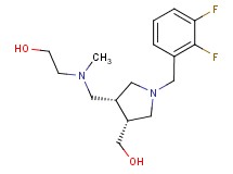 2-[{[(3R*,4R*)-1-(2,3-difluorobenzyl)-4-(hydroxymethyl)pyrrolidin-3-yl]methyl}(methyl)amino]ethanol