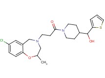 {1-[3-(7-chloro-2-methyl-2,3-dihydro-1,4-benzoxazepin-4(5H)-yl)propanoyl]-4-piperidinyl}(2-thienyl)methanol