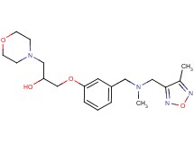 1-[3-({methyl[(4-methyl-1,2,5-oxadiazol-3-yl)methyl]amino}methyl)phenoxy]-3-(4-morpholinyl)-2-propanol