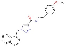 N-[2-(4-methoxyphenyl)ethyl]-1-(1-naphthylmethyl)-1H-1,2,3-triazole-4-carboxamide