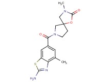 7-[(2-amino-4-methyl-1,3-benzothiazol-6-yl)carbonyl]-3-methyl-1-oxa-3,7-diazaspiro[4.4]nonan-2-one
