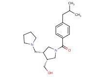 [(3R*,4R*)-1-(4-isobutylbenzoyl)-4-(pyrrolidin-1-ylmethyl)pyrrolidin-3-yl]methanol
