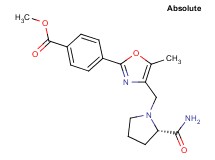 methyl 4-(4-{[(2S)-2-(aminocarbonyl)-1-pyrrolidinyl]methyl}-5-methyl-1,3-oxazol-2-yl)benzoate