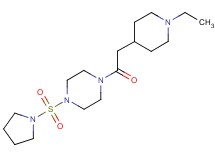 1-[(1-ethylpiperidin-4-yl)acetyl]-4-(pyrrolidin-1-ylsulfonyl)piperazine
