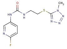 N-(6-fluoropyridin-3-yl)-N'-{2-[(1-methyl-1H-tetrazol-5-yl)thio]ethyl}urea