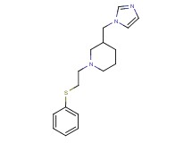 3-(1H-imidazol-1-ylmethyl)-1-[2-(phenylthio)ethyl]piperidine
