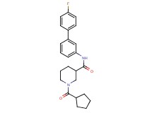 1-(cyclopentylcarbonyl)-N-(4'-fluoro-3-biphenylyl)-3-piperidinecarboxamide