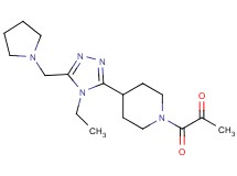 1-{4-[4-ethyl-5-(pyrrolidin-1-ylmethyl)-4H-1,2,4-triazol-3-yl]piperidin-1-yl}-1-oxoacetone