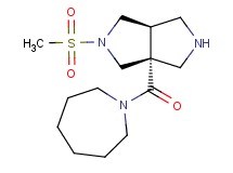 (3aR*,6aR*)-3a-(azepan-1-ylcarbonyl)-2-(methylsulfonyl)octahydropyrrolo[3,4-c]pyrrole
