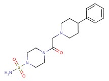 4-[(4-phenyl-1-piperidinyl)acetyl]-1-piperazinesulfonamide
