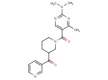 (1-{[2-(dimethylamino)-4-methyl-5-pyrimidinyl]carbonyl}-3-piperidinyl)(3-pyridinyl)methanone
