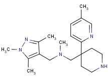 N-methyl-1-[4-(5-methyl-2-pyridinyl)-4-piperidinyl]-N-[(1,3,5-trimethyl-1H-pyrazol-4-yl)methyl]methanamine dihydrochloride