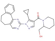 (1-{[5-cyclopropyl-1-(6,7-dihydro-5H-benzo[6,7]cyclohepta[1,2-d]pyrimidin-2-yl)-1H-pyrazol-4-yl]carbonyl}-2-piperidinyl)methanol