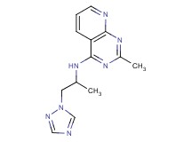 2-methyl-N-[1-methyl-2-(1H-1,2,4-triazol-1-yl)ethyl]pyrido[2,3-d]pyrimidin-4-amine