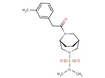 (1R*,5R*)-N,N-dimethyl-6-[(3-methylphenyl)acetyl]-3,6-diazabicyclo[3.2.2]nonane-3-sulfonamide