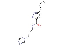 N-[3-(1H-imidazol-1-yl)propyl]-3-propyl-1H-pyrazole-5-carboxamide