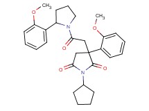 1-cyclopentyl-3-(2-methoxyphenyl)-3-{2-[2-(2-methoxyphenyl)-1-pyrrolidinyl]-2-oxoethyl}-2,5-pyrrolidinedione