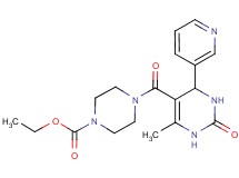 ethyl 4-[(6-methyl-2-oxo-4-pyridin-3-yl-1,2,3,4-tetrahydropyrimidin-5-yl)carbonyl]piperazine-1-carboxylate