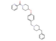 2-[(4-{4-[(4-benzyl-1-piperidinyl)methyl]phenoxy}-1-piperidinyl)carbonyl]pyridine