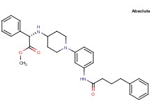 methyl (2S)-phenyl[(1-{3-[(4-phenylbutanoyl)amino]phenyl}-4-piperidinyl)amino]acetate