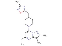 5-ethyl-2,3-dimethyl-7-{4-[(3-methyl-1,2,4-oxadiazol-5-yl)methyl]piperidin-1-yl}pyrazolo[1,5-a]pyrimidine