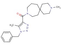 9-[(1-benzyl-5-methyl-1H-1,2,3-triazol-4-yl)carbonyl]-3-methyl-3,9-diazaspiro[5.6]dodecane