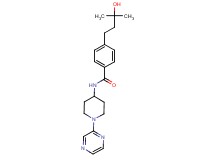 4-(3-hydroxy-3-methylbutyl)-N-[1-(2-pyrazinyl)-4-piperidinyl]benzamide