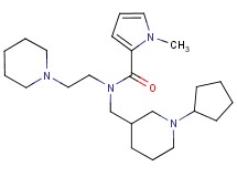 N-[(1-cyclopentylpiperidin-3-yl)methyl]-1-methyl-N-(2-piperidin-1-ylethyl)-1H-pyrrole-2-carboxamide