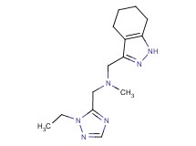 1-(1-ethyl-1H-1,2,4-triazol-5-yl)-N-methyl-N-(4,5,6,7-tetrahydro-1H-indazol-3-ylmethyl)methanamine