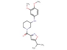 N-(3,4-dimethoxyphenyl)-1-[(5-isopropyl-3-isoxazolyl)carbonyl]-3-piperidinamine