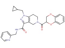 1-(cyclopropylmethyl)-5-(2,3-dihydro-1,4-benzodioxin-2-ylcarbonyl)-N-(2-pyridinylmethyl)-4,5,6,7-tetrahydro-1H-pyrazolo[4,3-c]pyridine-3-carboxamide