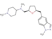 N,1-dimethyl-N-({(2R*,5S*)-5-[(1-methyl-1H-indazol-5-yl)methyl]tetrahydrofuran-2-yl}methyl)piperidin-4-amine
