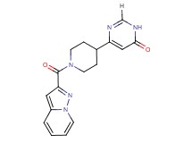 6-[1-(pyrazolo[1,5-a]pyridin-2-ylcarbonyl)piperidin-4-yl]pyrimidin-4(3H)-one