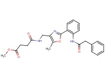 methyl 4-{[(5-methyl-2-{2-[(phenylacetyl)amino]phenyl}-1,3-oxazol-4-yl)methyl]amino}-4-oxobutanoate