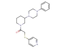1-phenyl-4-{1-[(4-pyridinylthio)acetyl]-3-piperidinyl}piperazine