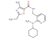N-({2-[cyclohexyl(methyl)amino]-3-pyridinyl}methyl)-2-ethyl-4-methyl-1,3-oxazole-5-carboxamide