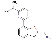 1-[7-(6-isopropylpyridin-2-yl)-2,3-dihydro-1-benzofuran-2-yl]methanamine