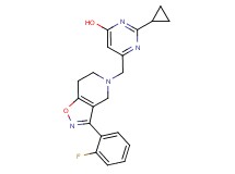 2-cyclopropyl-6-{[3-(2-fluorophenyl)-6,7-dihydroisoxazolo[4,5-c]pyridin-5(4H)-yl]methyl}pyrimidin-4-ol
