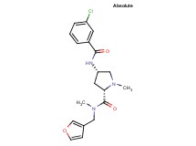 (2S,4S)-4-[(3-chlorobenzoyl)amino]-N-(3-furylmethyl)-N,1-dimethylpyrrolidine-2-carboxamide