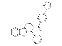 2-[4-(1H-pyrazol-1-yl)benzoyl]-1-(2-pyridinyl)-2,3,4,9-tetrahydro-1H-beta-carboline